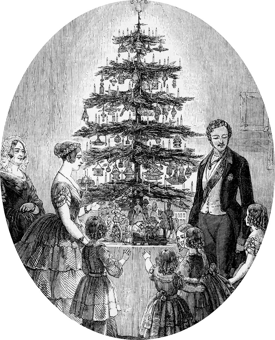 Queen Victoria Christmas Tree illustration from the London News